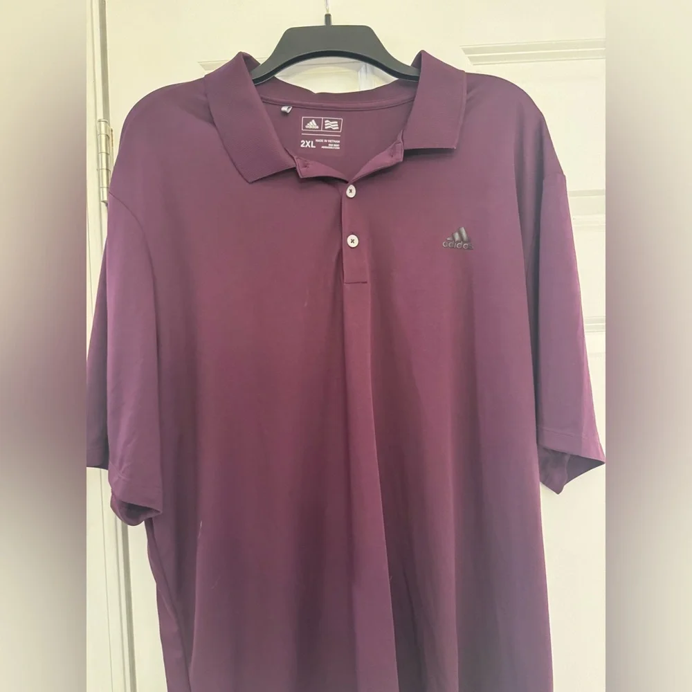 Adidas Men's Deep Purple Polo Shirt